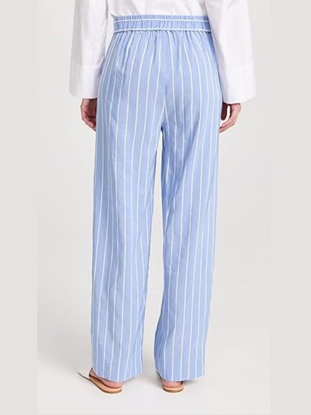 Vince Blue and White Stripe Wide Leg Pants, size M - Picture 3 of 12